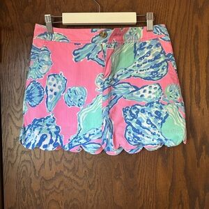 Lilly Pulitzer scalloped skort 00